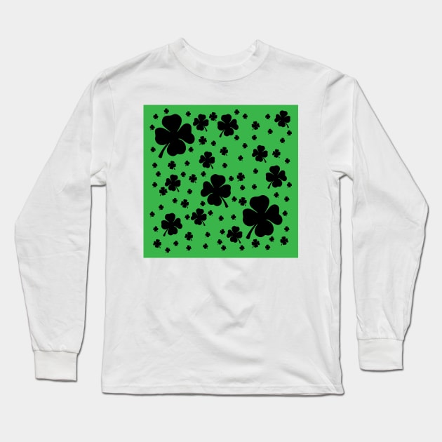 Black Clover Medley Long Sleeve T-Shirt by Saltee Nuts Designs